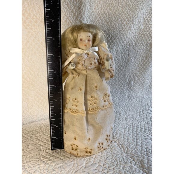 Vintage Santa World 10 Light Porcelain Head Angel Tree Top with Box - Picture 4 of 9
